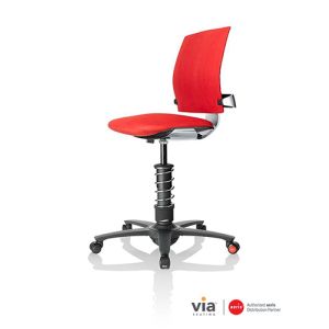 Via Seating 3Dee Active Office Chair Profile View in Red
