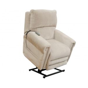 Catnapper Warner Lift Lay Out Recliner Chair in Putty Profile view