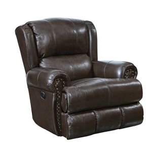 Catnapper Duncan 64763-6 Power Deluxe Lay-Flat Recliner Profile in Chocolate 