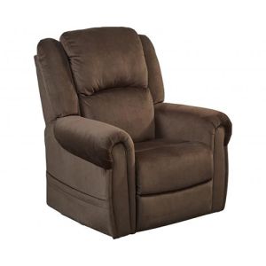 Spencer Recliner in Chocolate Profile View Image