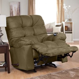 Catnapper Magnum Chaise Recliner Profile View in Sage