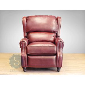 Barcalounger Treyburn II Recliner Chair in Savannah Whiskey Front View 