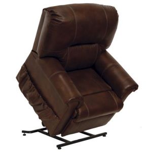 Catnapper Vintage 4843 Power Lift Full Lay-Out Chaise Recliner Profile View Lifted