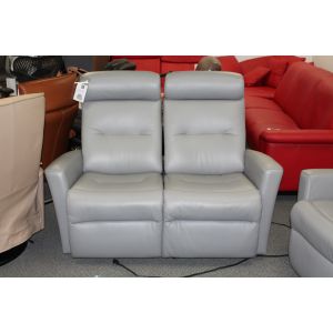 Fjords Madrid Wallsaver 2 Seat Power Recliner Sofa in Astroline Soft Grey