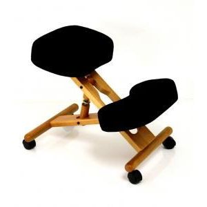 Jobri Classic Plus Kneeling Chair in Black Profile View
