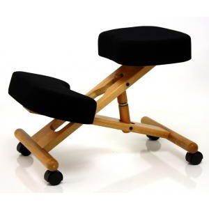 Jobri Classic Kneelng Chair in Black Profile View