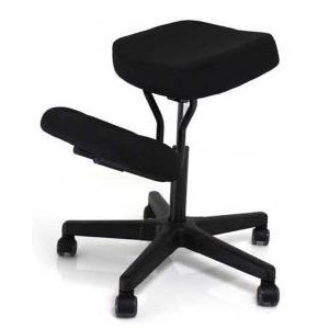 Jobri Solace Kneeling Chair Profile View in Black