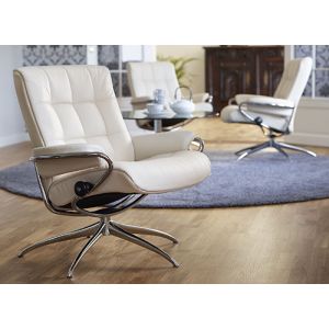 Stressless London Low Back Recliner Profile View 