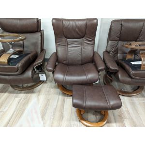 Stressless Wing Large Paloma Chocolate Recliner