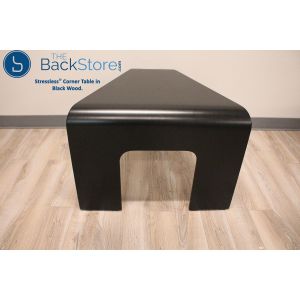 Stressless Corner Table in Black Wood Front Top View