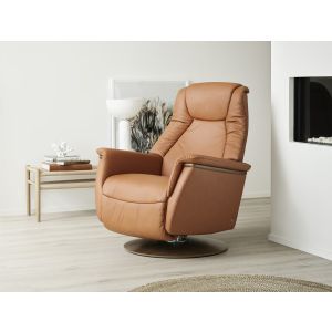 Stressless Max Motorized Recliner by Ekornes in Paloma New Cognac
