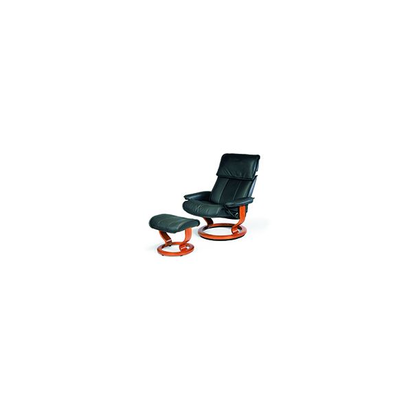 Stressless Admiral Chair and Ottoman by Ekornes