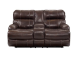 Barcalounger Barclay Sofa-Recline Two-Seat in Aurora-Hazel Leather Front View 