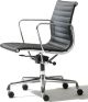 Herman Miller Eames Aluminium Group Management Chair in Black Profile View 
