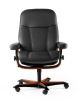 Stressless Consul Office Chair in Black Front View 