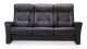 Fjords 775 Aalusund Sofa Group Three Seat High Back Sofa in Nordic Line Havana Leather Front View