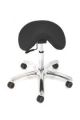 Jobri BetterPosture Saddle Chair in Black Front View