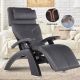 NEW PC-LiVE Perfect Chair Zero Gravity Recliner with Jade Heat and Memory Foam in Black Leather Profile View