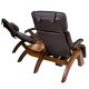 Human Touch PC Back Cover for Wood Base Perfect Chairs in Chocolate Leather Side View 